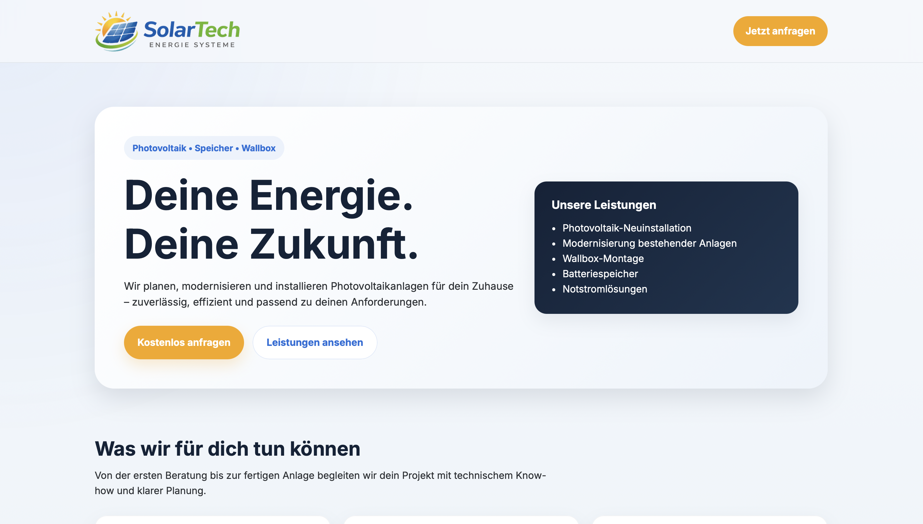 Screenshot Case Study Elektroniker
